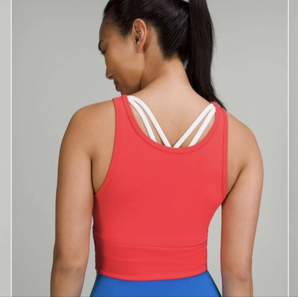 Lululemon Power Pivot Tank Top *Everlux Carnation Red - Picture 3 of 9